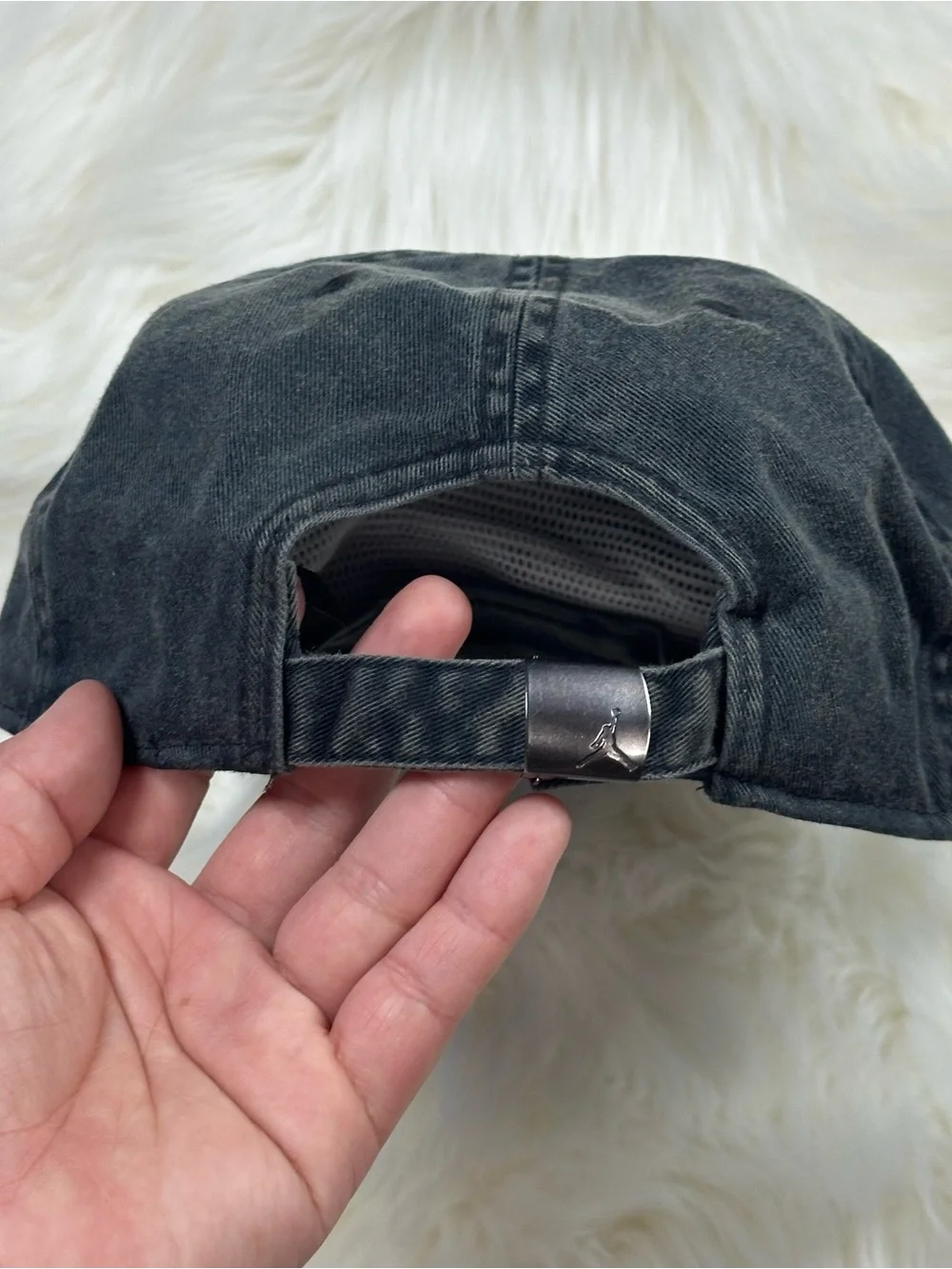 Jordan Black Script Logo Cap
